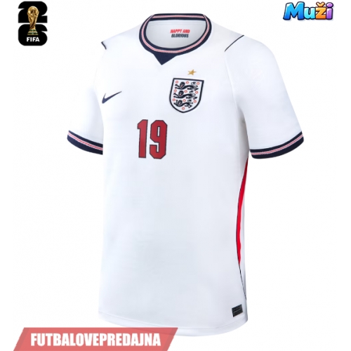 Lacne Muži Futbalové dres Anglicko Ollie Watkins #19 MS 2026 Krátky Rukáv - Domáci